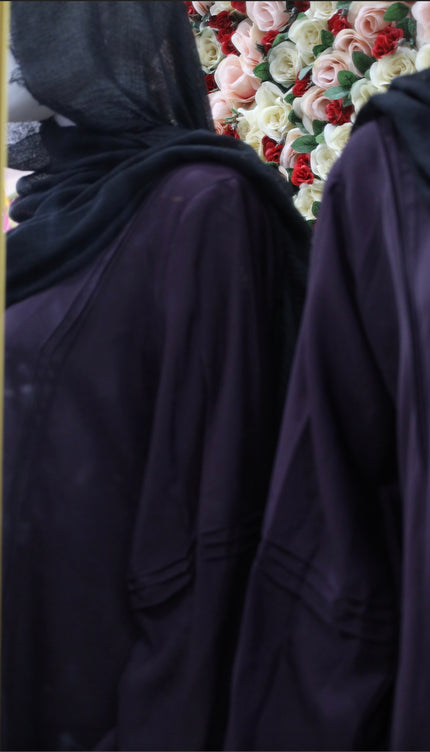 Dark purple Abaya