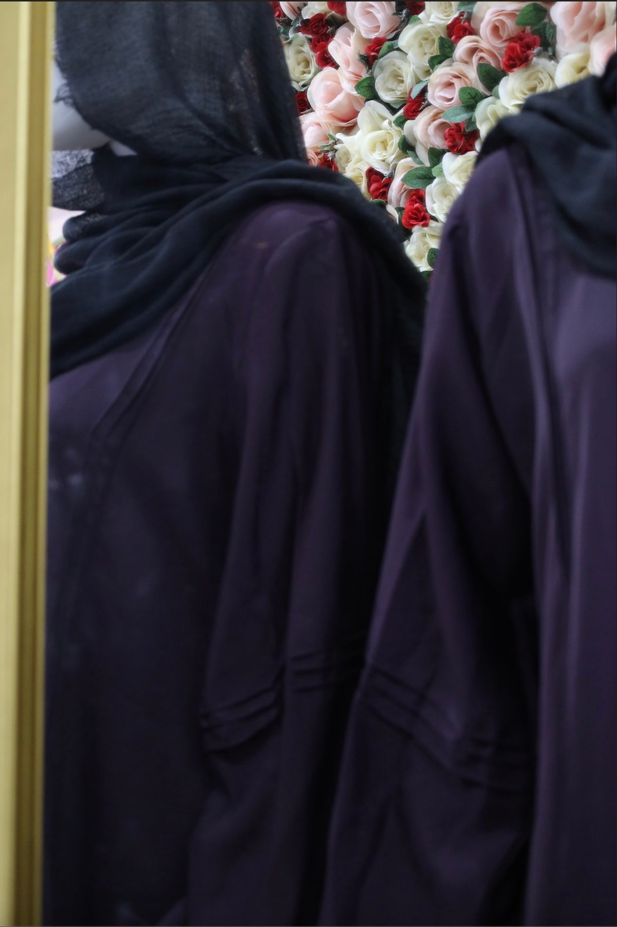 Dark purple Abaya