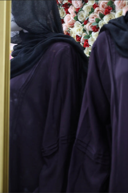 Dark purple Abaya