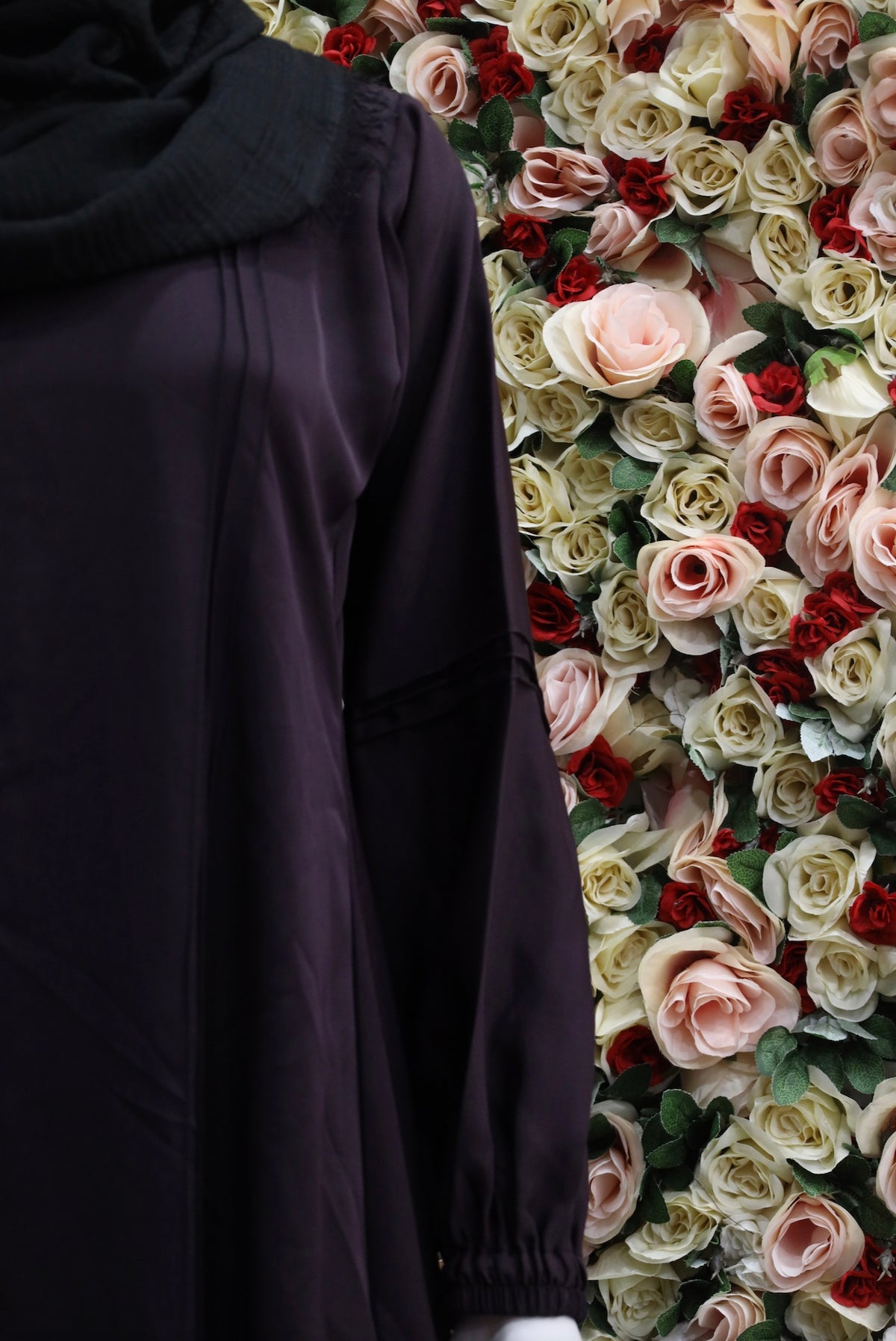 Dark purple Abaya