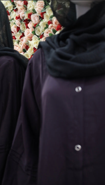 Dark purple Abaya