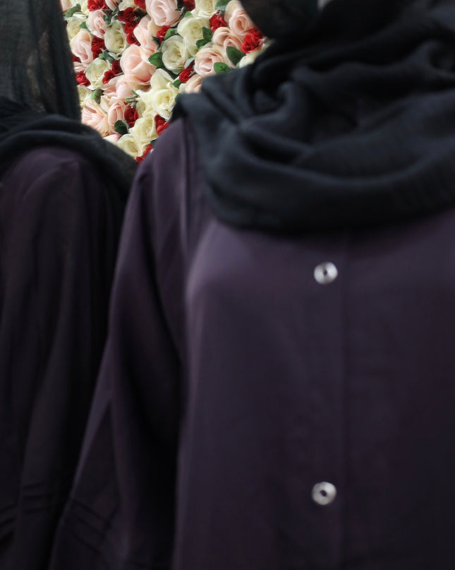 Dark purple Abaya