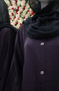 Dark purple Abaya