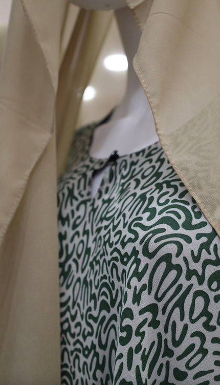 Green & Beige