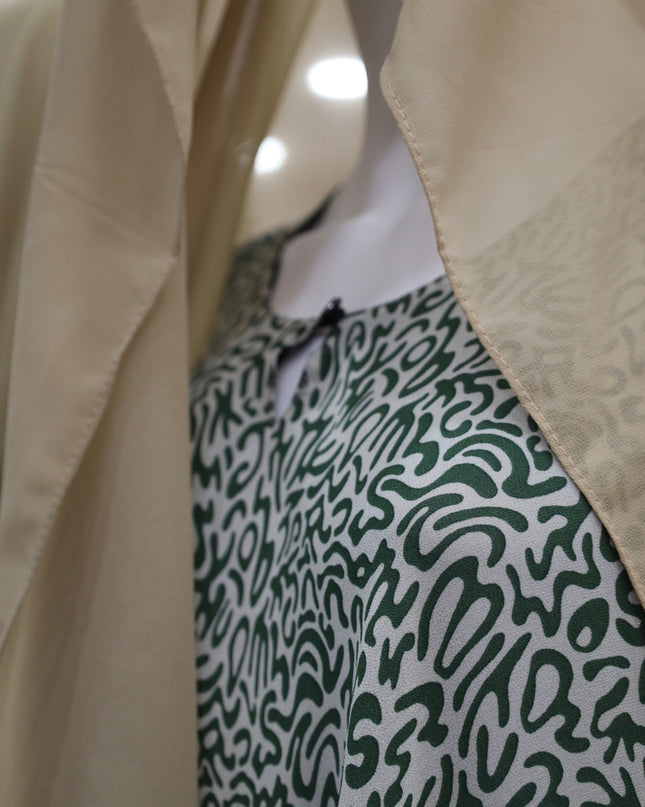 Green & Beige