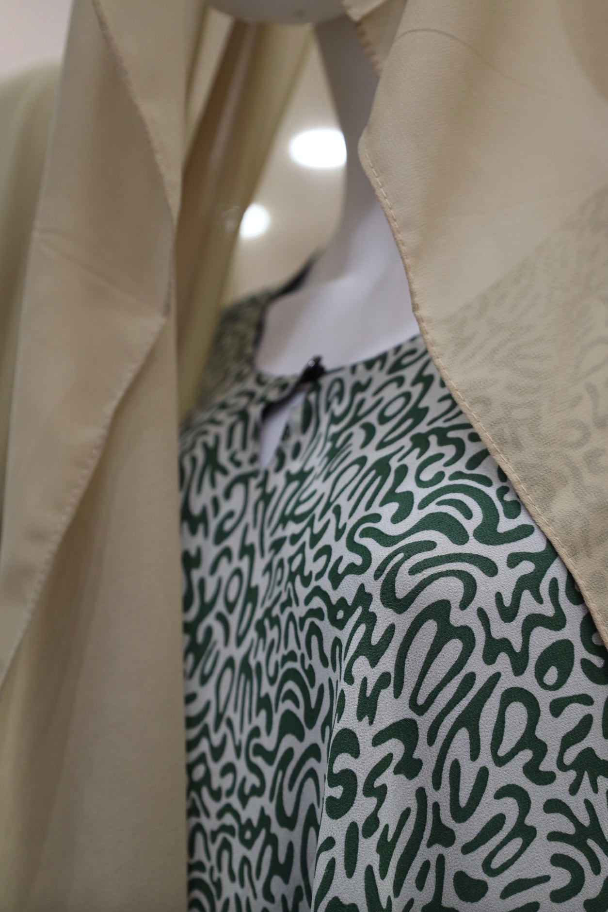 Green & Beige