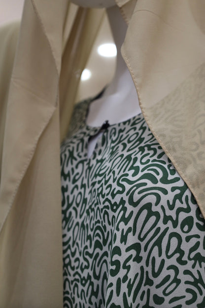 Green & Beige