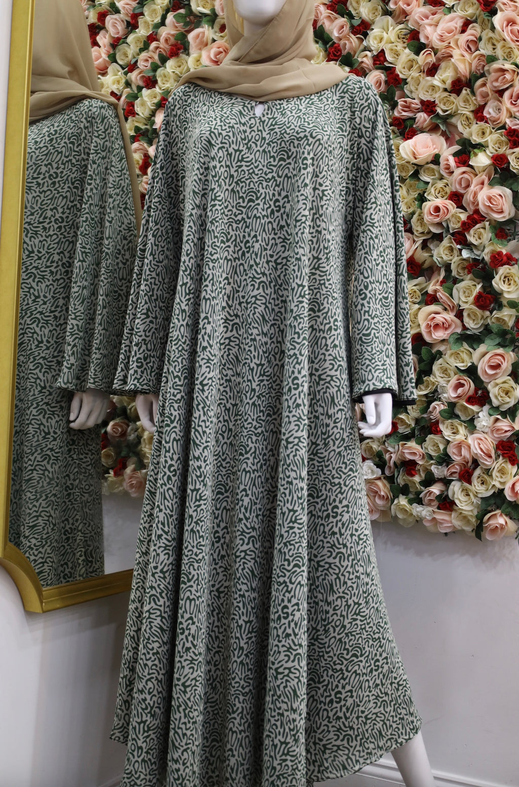 Green & Beige