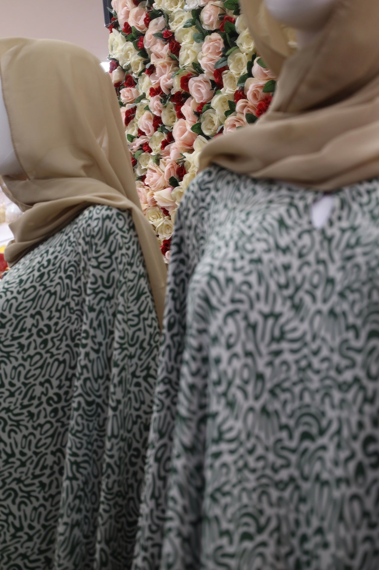 Green & Beige