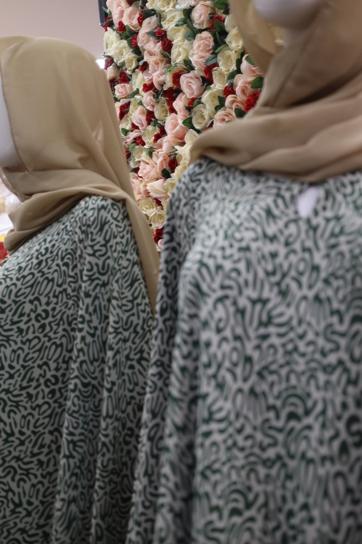 Green & Beige