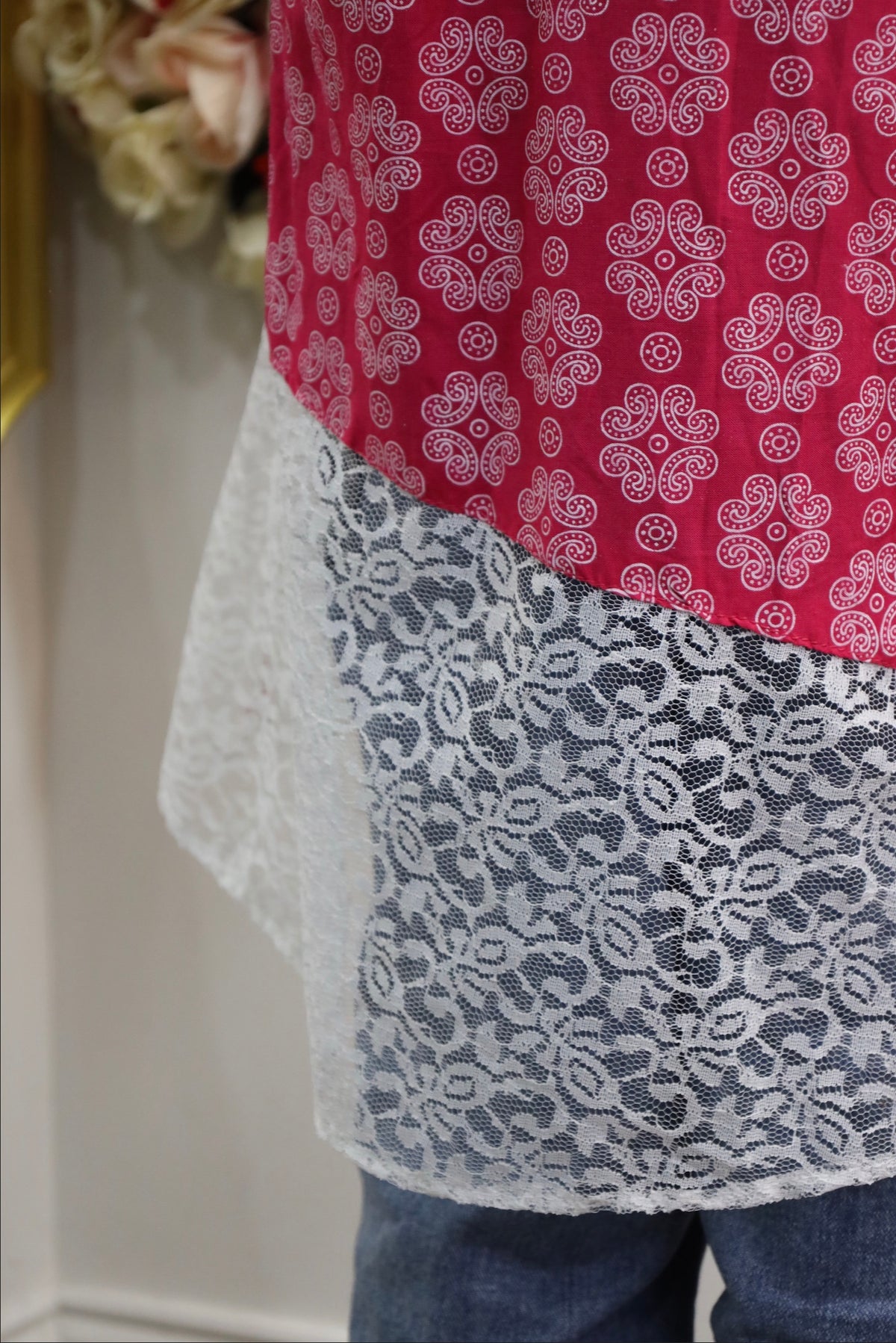 Chic Pink Printed Kurti