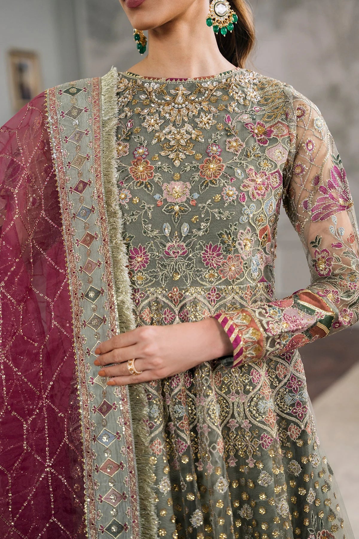 EMBROIDERED NET CH12-02