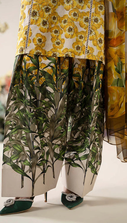 3 Piece Stitched Embroidered Lawn Suit | MPT-2606-A