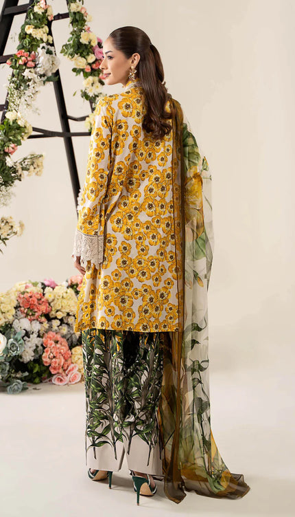 3 Piece Stitched Embroidered Lawn Suit | MPT-2606-A