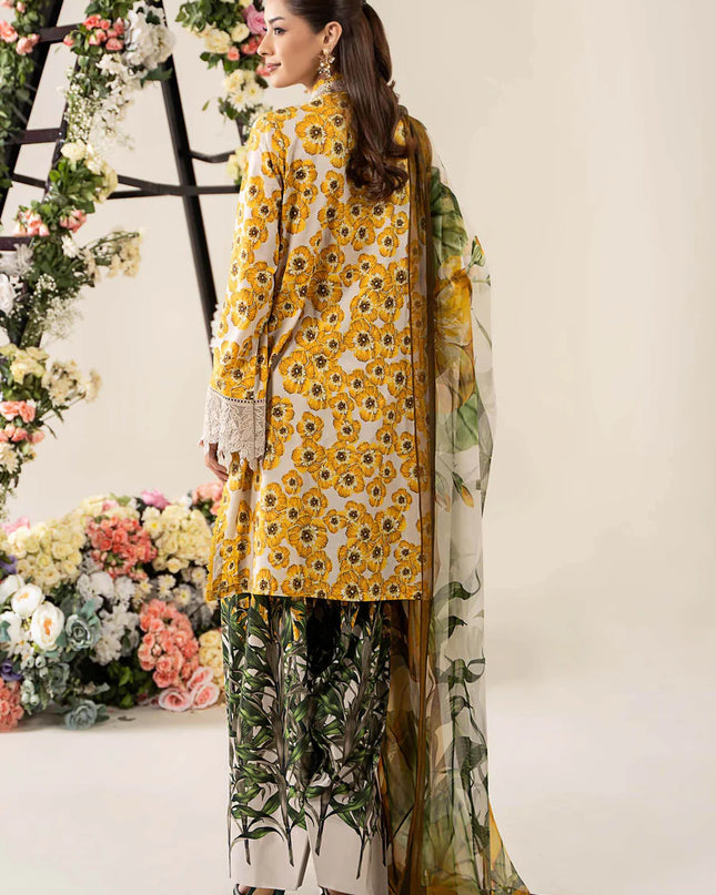 3 Piece Stitched Embroidered Lawn Suit | MPT-2606-A