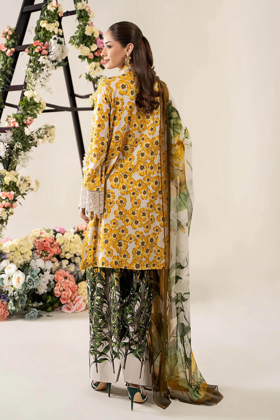 3 Piece Stitched Embroidered Lawn Suit | MPT-2606-A