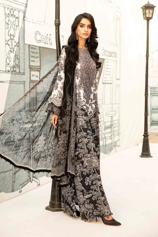 3 Piece Stitched Embroidered Lawn Suit | MPT-2608-B
