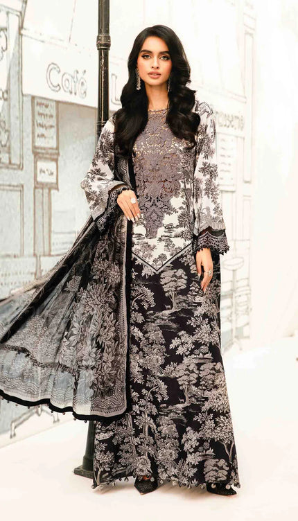 3 Piece Stitched Embroidered Lawn Suit | MPT-2608-B