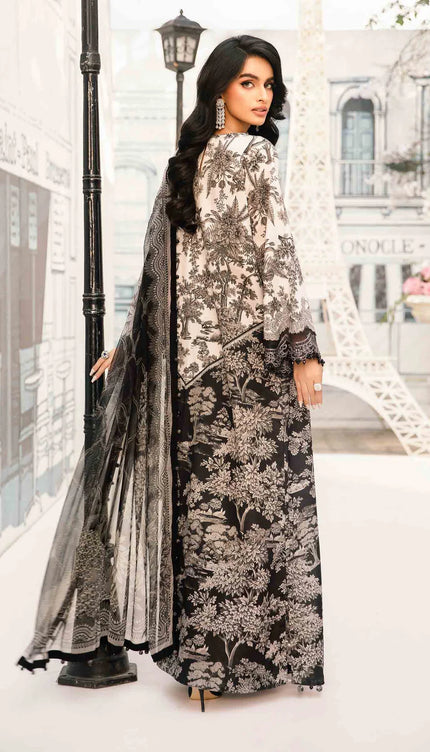 3 Piece Stitched Embroidered Lawn Suit | MPT-2608-B