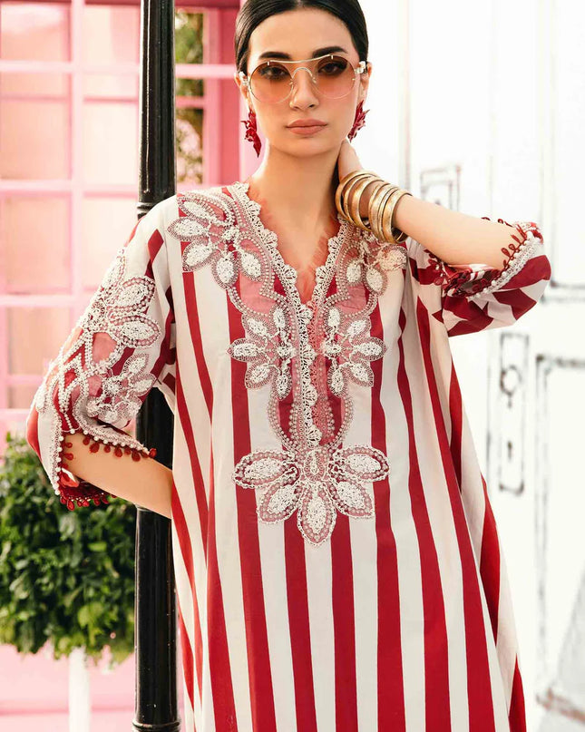 3 Piece Stitched Embroidered Lawn Suit | MPT-2609-A