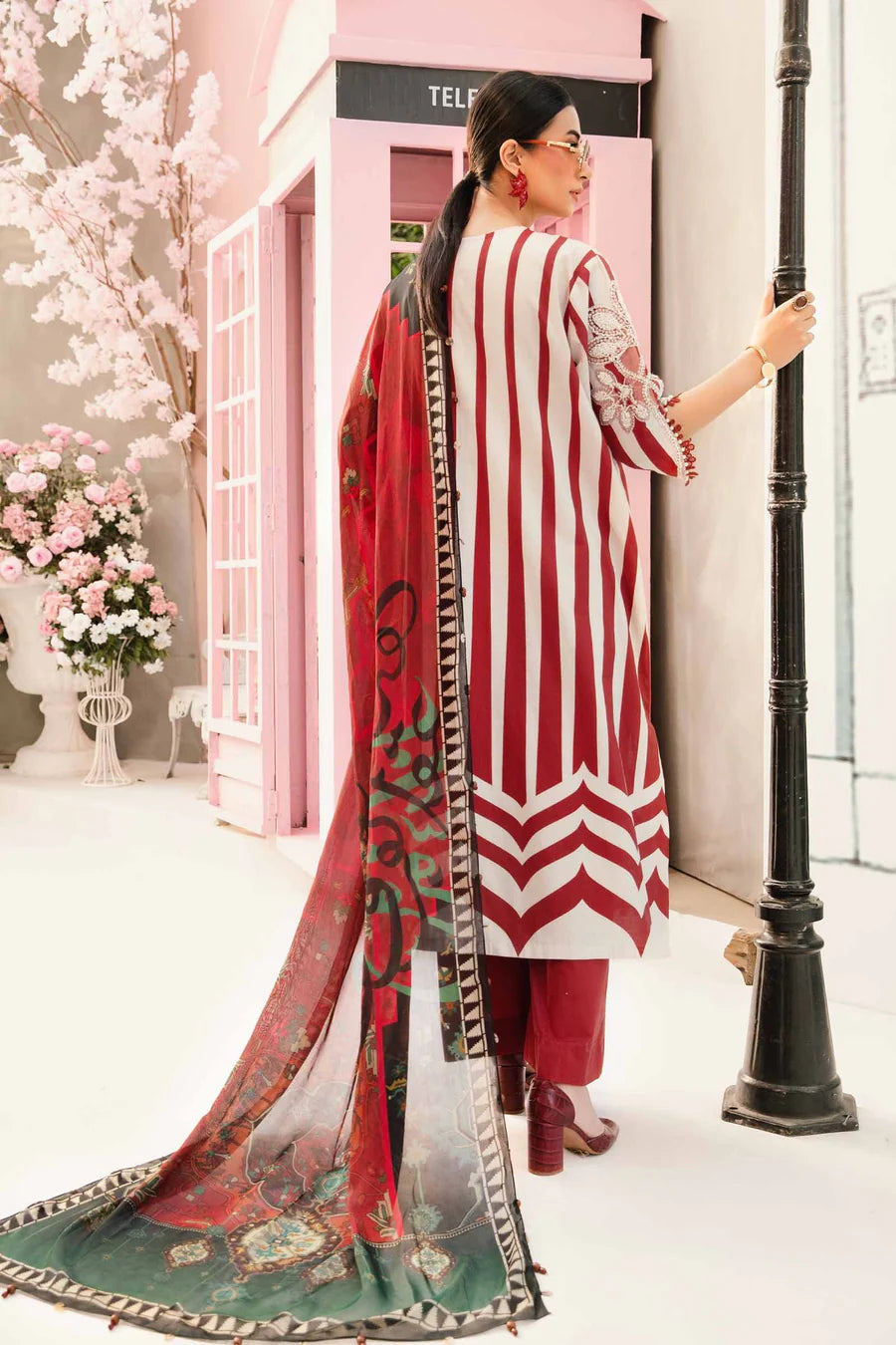 3 Piece Stitched Embroidered Lawn Suit | MPT-2609-A
