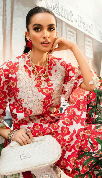 3 Piece Stitched Embroidered Lawn Suit | MPT-2606-B
