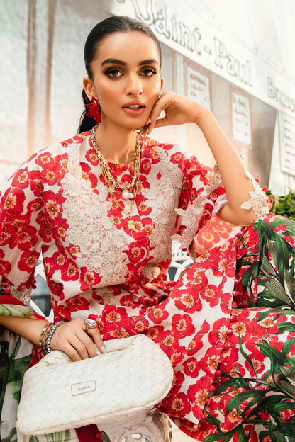 3 Piece Stitched Embroidered Lawn Suit | MPT-2606-B