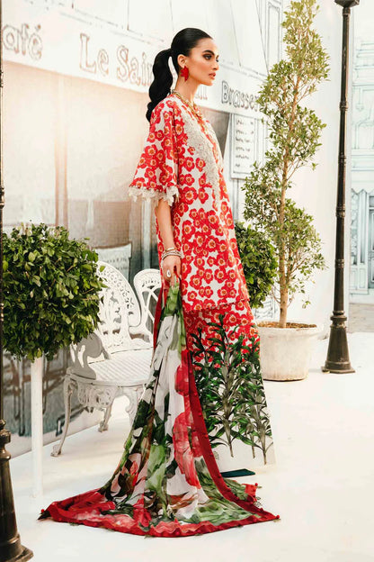 3 Piece Stitched Embroidered Lawn Suit | MPT-2606-B