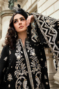 3 Piece Stitched Embroidered Raw Silk Suit