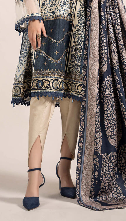 3 Piece Printed Cambric Suit | MPS-2302-A