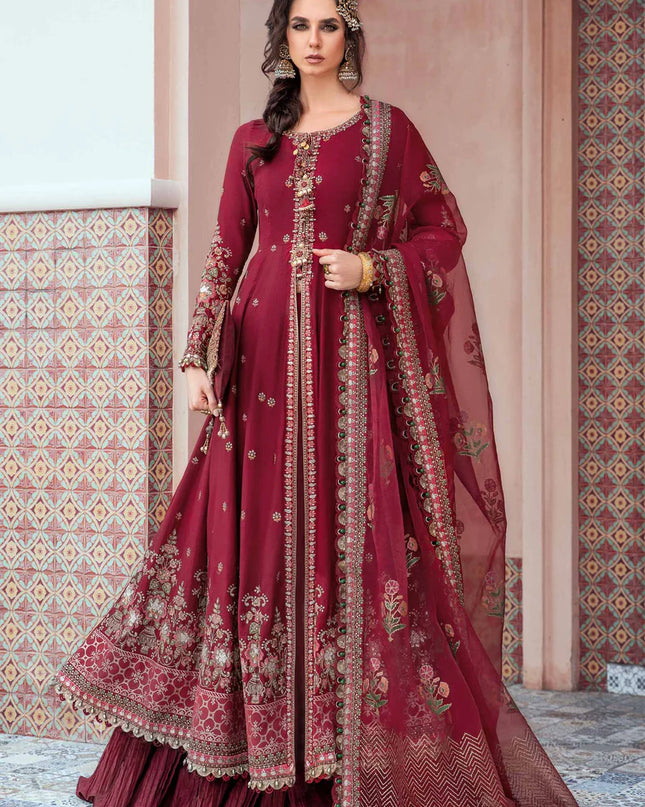 Unstitched Sateen | Maroon CST-708