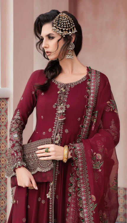 Unstitched Sateen | Maroon CST-708
