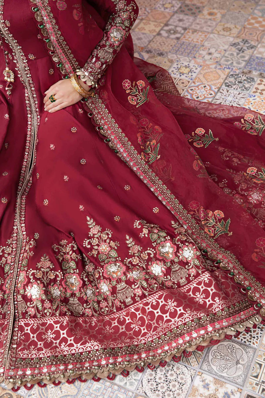 Unstitched Sateen | Maroon CST-708