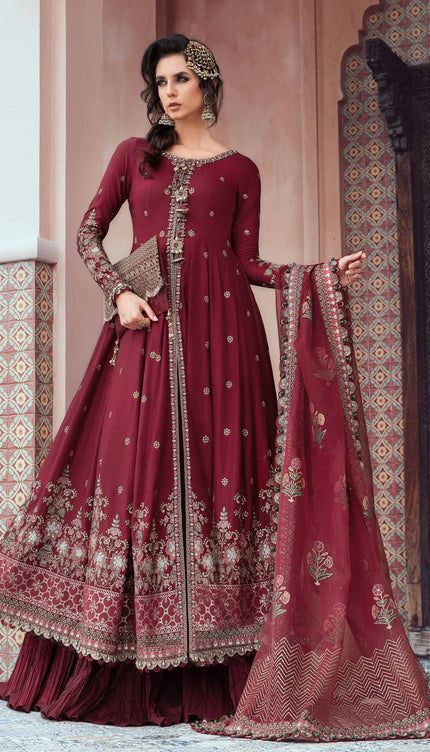 Unstitched Sateen | Maroon CST-708