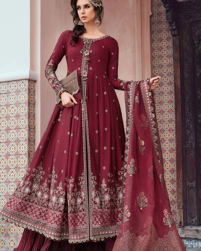 Unstitched Sateen | Maroon CST-708