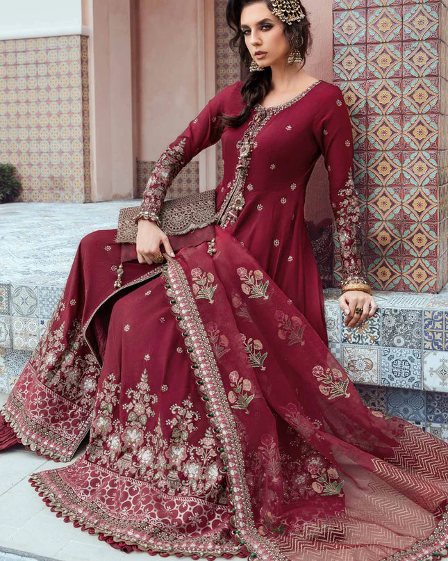 Unstitched Sateen | Maroon CST-708