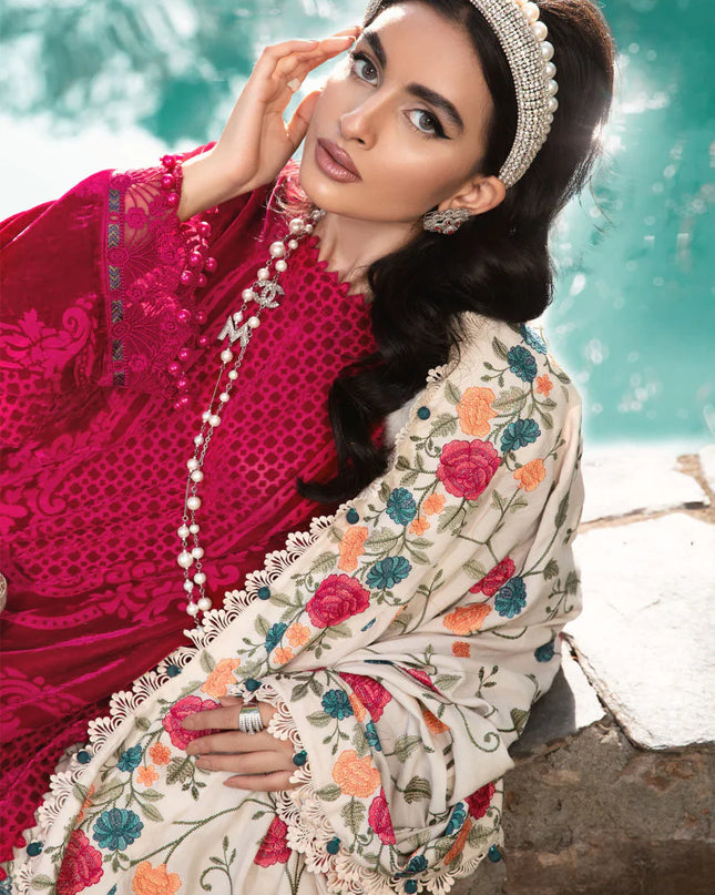 Unstitched Linen DL-1010-Fuchsia Pink