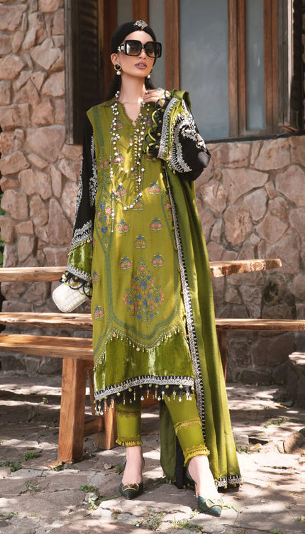 Unstitched Linen DL-1011-Green