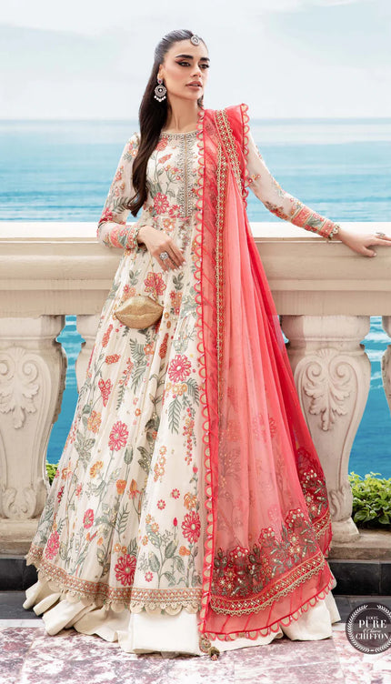 Chiffon | MPC-23-106 Cloud White Floral