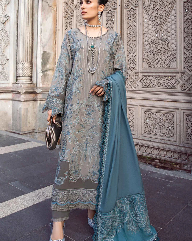 Stitched Linen | Grey DL-1104