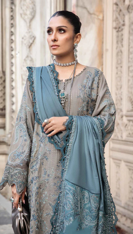 Stitched Linen | Grey DL-1104