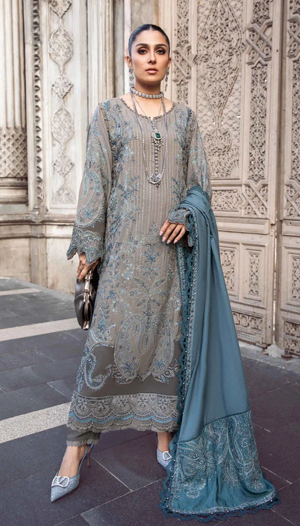 Stitched Linen | Grey DL-1104