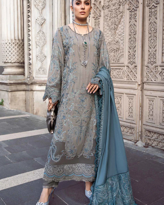 Stitched Linen | Grey DL-1104