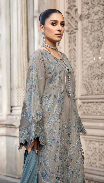Stitched Linen | Grey DL-1104