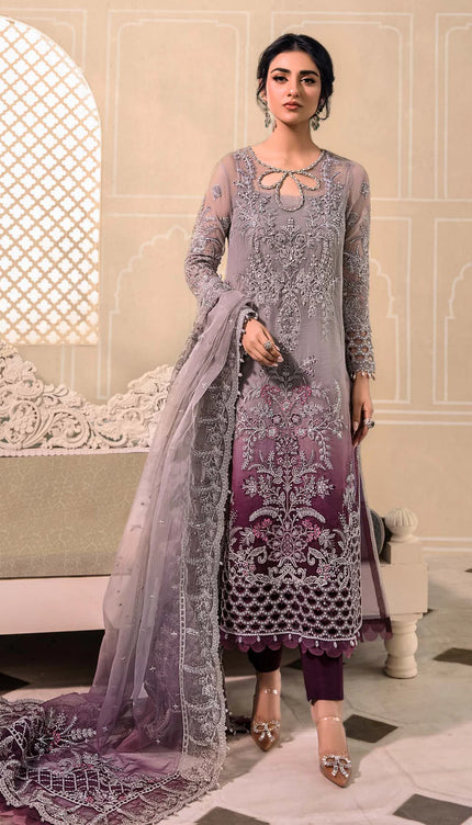 Stitched MBROIDERED - Plum BD-2605