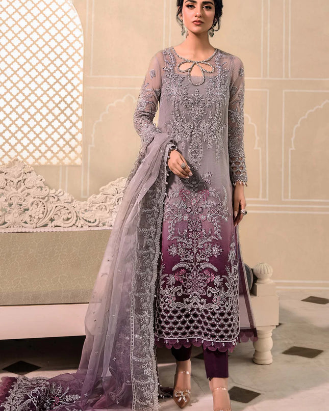 Stitched MBROIDERED - Plum BD-2605
