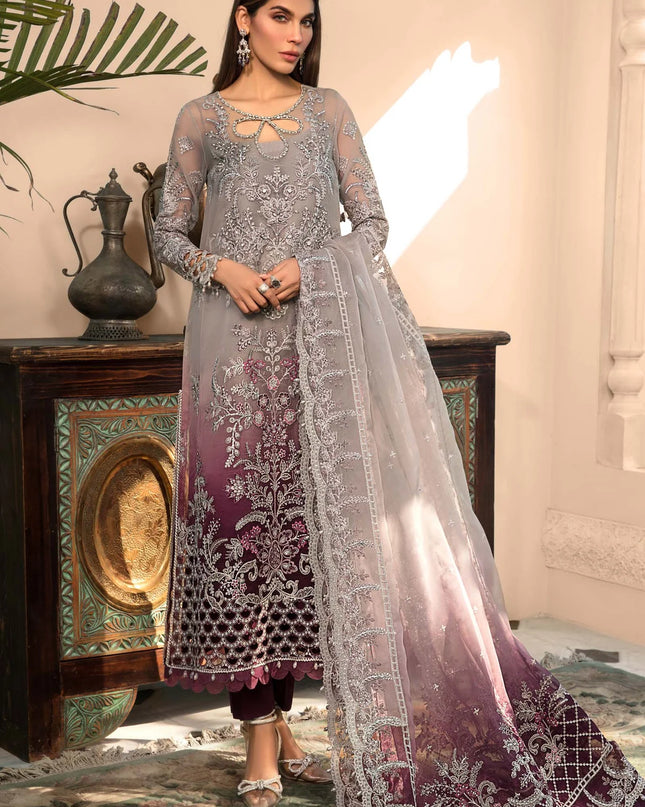 Stitched MBROIDERED - Plum BD-2605
