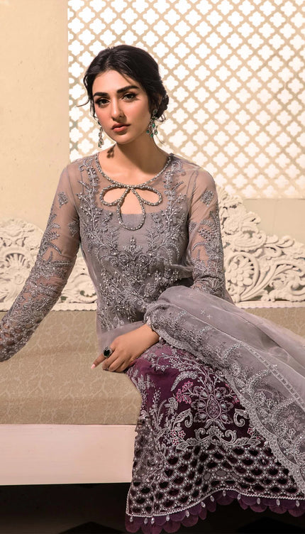 Stitched MBROIDERED - Plum BD-2605