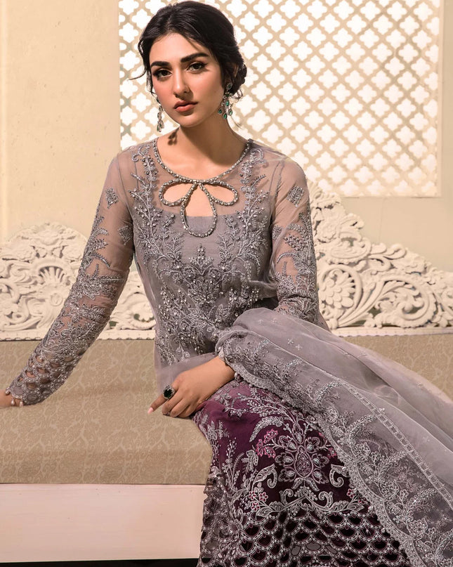 Stitched MBROIDERED - Plum BD-2605