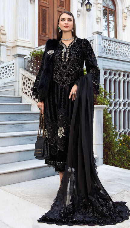 Stitched Linen | Black & Gold DL-1111